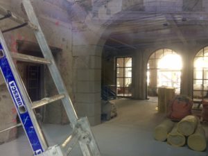 Renovation sous les arches de l'Hôtel Dieu de Lyon